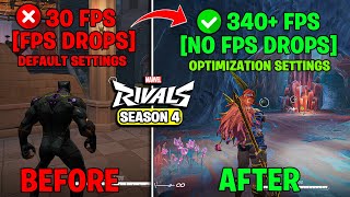 🔧 Marvel Rivals Season 4 Optimization Guide | Marvel Rivals S4 Fix FPS Drops,Lag & Best Settings!✅