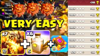 Easy Strategy For Legend League 🏆 BEST SUPER DRAGON Attack Strategy With x6 Revive Spell TH18 COC screenshot 3