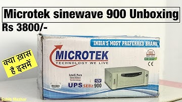 Microtek SineWave SEBz 900 Inverter Unboxing | Box Contents | Details | Sahib Mazhar