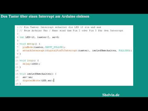 Video: Wie erstelle ich einen Interrupt in Arduino?