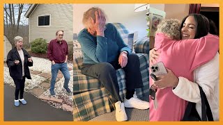 ADULT GRANDKIDS SURPRISING THEIR GRANDPARENTS WITH A SLEEPOVER!