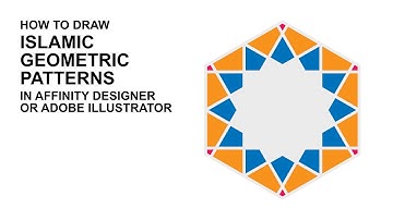 Draw an Islamic Geometric Pattern in vector graphics software Affinity Designer - Tutorial