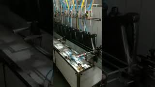 8 head servo linear filling machine  with  automatic one head capping