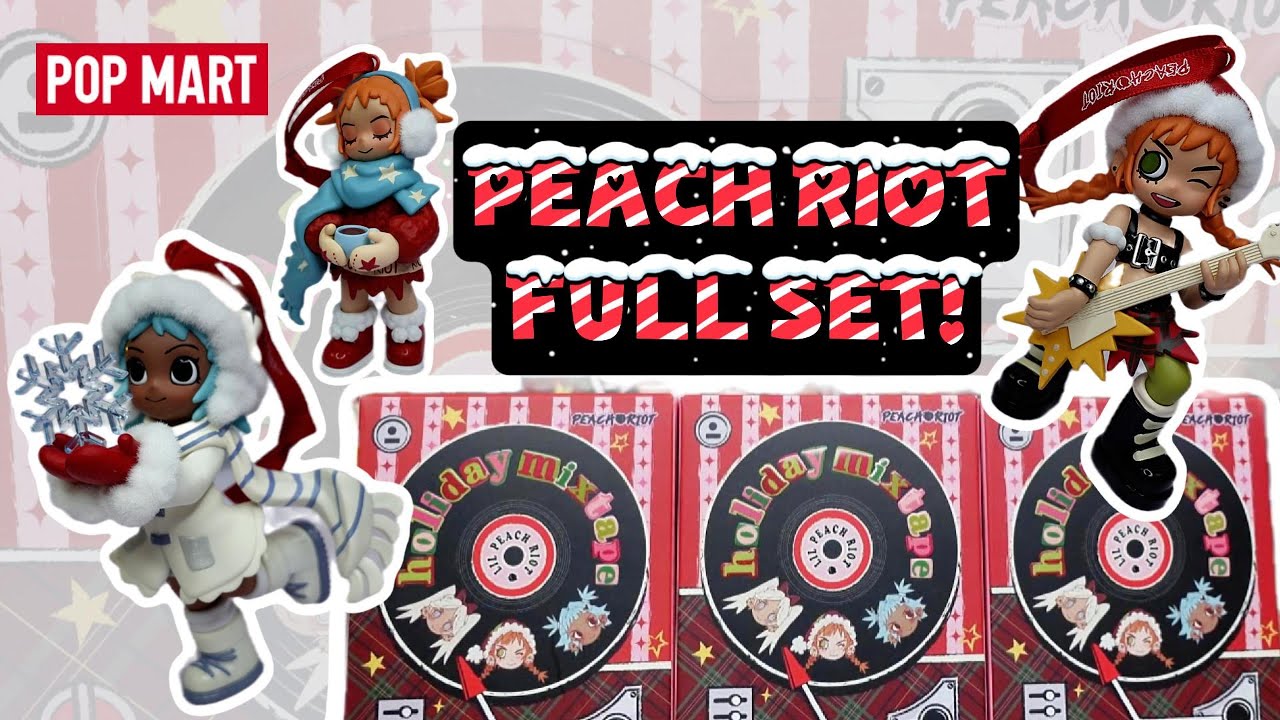 POP MART Christmas Unboxing | I Opened the ENTIRE Peach Riot Holiday Mixtape Set!