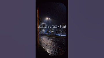تلاوة تهز القلب | تأمل كيف يُنزّل الله الماء من السماء – بصوت ياسر الدوسري.