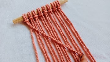 Macrame - DIY Simple Macrame Mini Wall Hanging - Easiest and Quickest Macrame Wall Hanging to Try