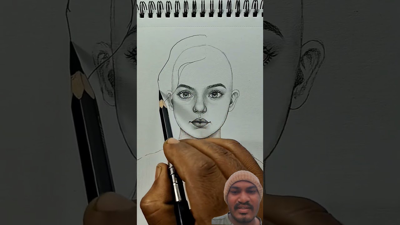 Easy way to Draw Hair Style 