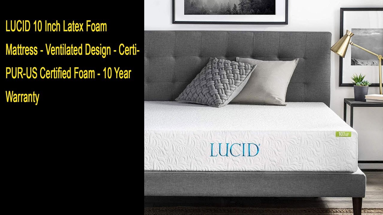 walmart lucid latex mattress