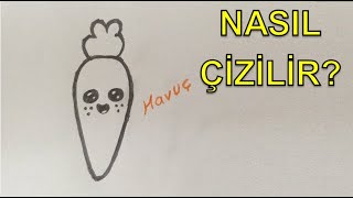 Havuç Nasıl Çizilir? - Anaokulu Okul Öncesi Etkinlikler - Ilköğretim Etkinlikler - Easy Drawings