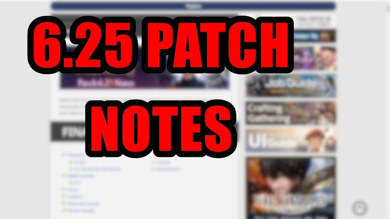 Final Fantasy XIV Endwalker 6.25 Patch Notes! - YouTube
