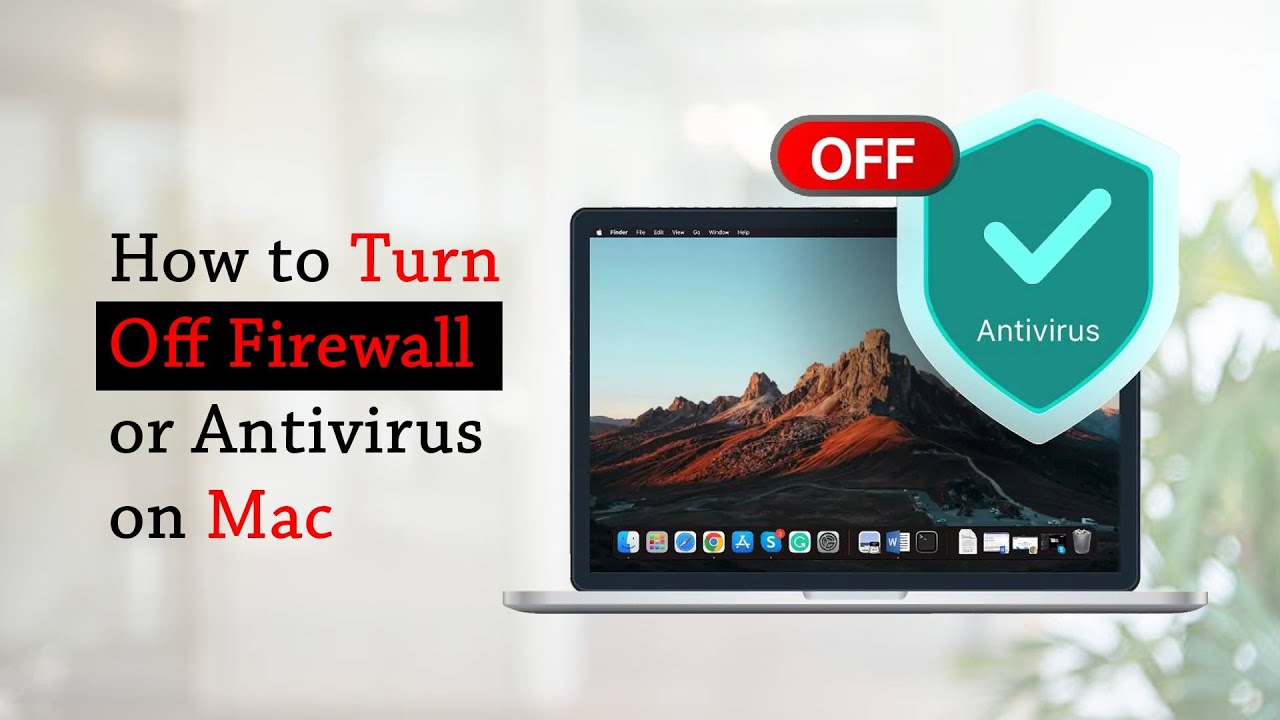 How to Turn Off Firewall or Antivirus on Mac | MacBook Air, MacBook Pro,  iMac, Mac Mini - YouTube