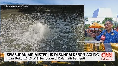 Semburan Air Misterius di Sungai Kebon Agung