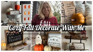 Cozy Fall Decorate With Me | Fall Home Tour 2023 | Fall Decorating Ideas