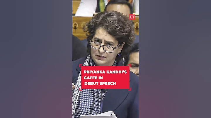 Priyanka Gandhi's gaffe in debut Lok Sabha speech, criticises Congress-ruled Himachal govt