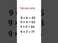 Mathmatics puzzle game for brain test #memes #ytshort #video