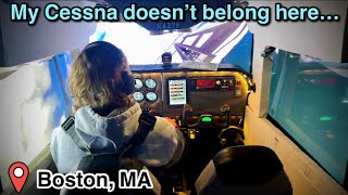 Can you fly a CESSNA 172 into BOSTON LOGAN? (DIY Home Cockpit)