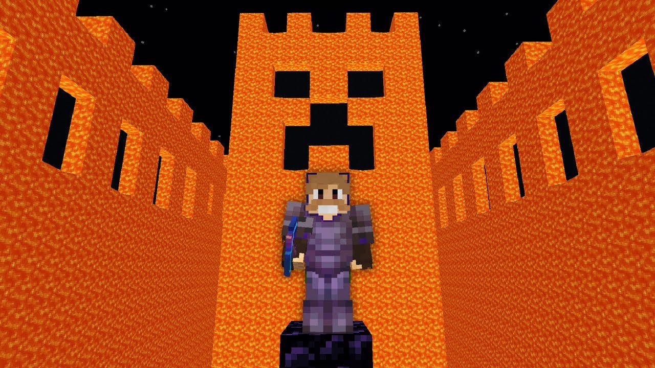 CONTRUINDO UM CASTELO INTEIRO SÓ DE LAVA