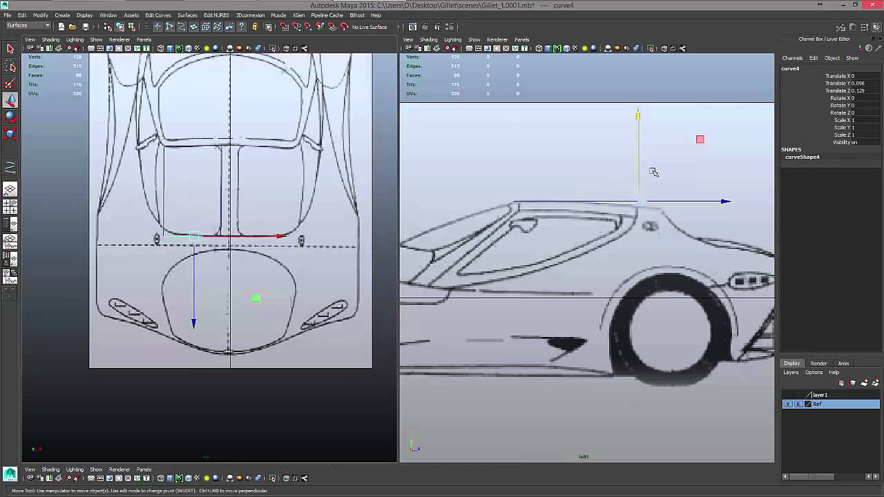 Modeling series in Maya 2015 Nurbs (Part 1) YouTube
