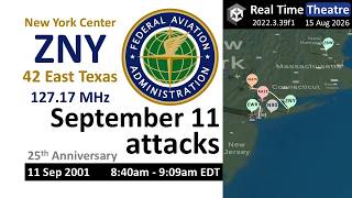New York ARTCC (ZNY) Sector 42 (127.17 MHz) (8:40 am - 9:09 am EDT) | September 11 attacks | RT