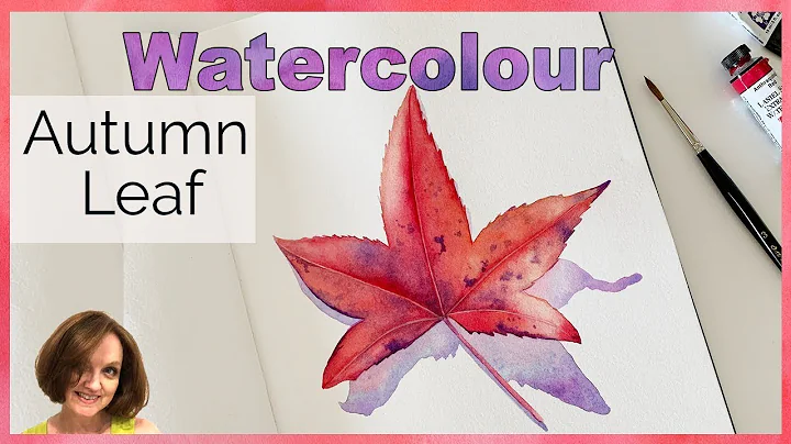 How to Paint an Autumn Leaf in Watercolour // Wate...