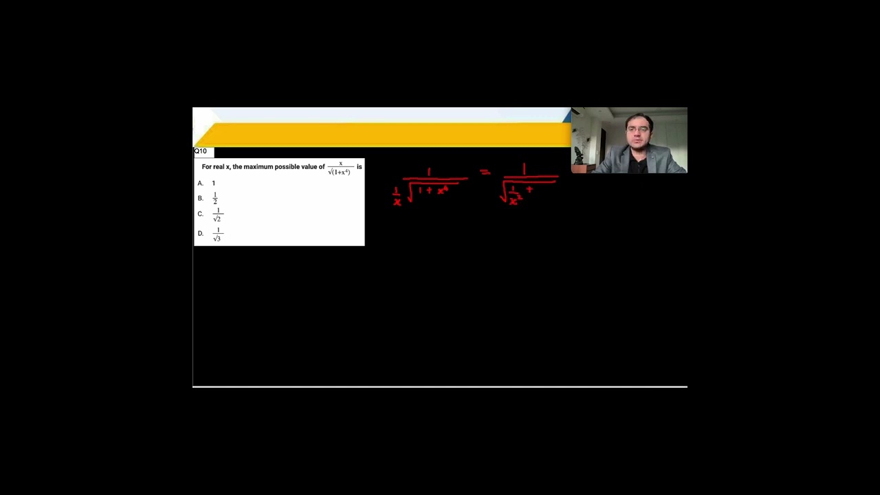Q10-CAT 2020 QA Slot2 | Max-Min