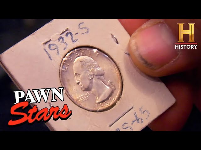 Pawn Stars: SHOCKING APPRAISAL 1932 Washington Quarter (Season 2) class=