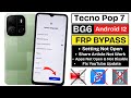 Tecno POP 7 (BF6) Frp Bypass Android 12 Without PC | Apps Not Working | Share Article Not Working Mp3 Song