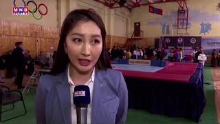 Репортаж монгольского ТВ о чемпионате страны по мас-рестлингу среди полицейских