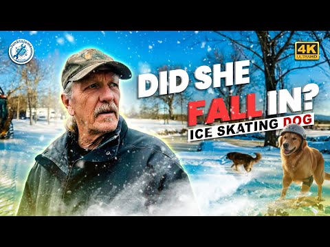 Backhoe Driving on Solid Ice?! Extreme Winter Storm Damage & Frozen Roads in Arkansas