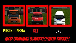 Mod Granmax+livery JNE,J\u0026T,POS INDONESIA..!!