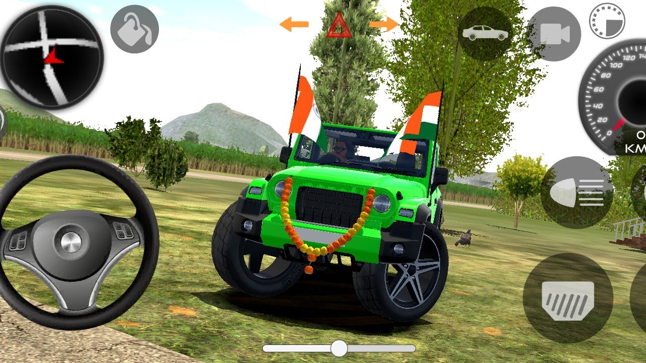 Mondified the Mahindra thaar | Green 💚 colour thaar | village roads | Auto Rift Gaming