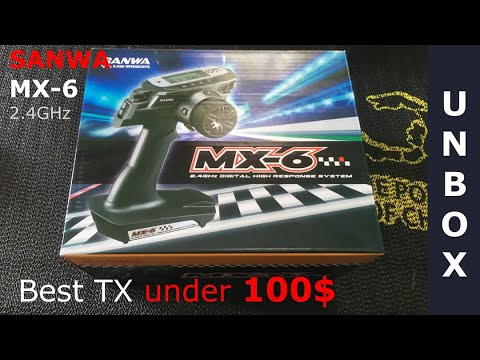 UNBOXING TX SANWA MX-6 3CH - YouTube