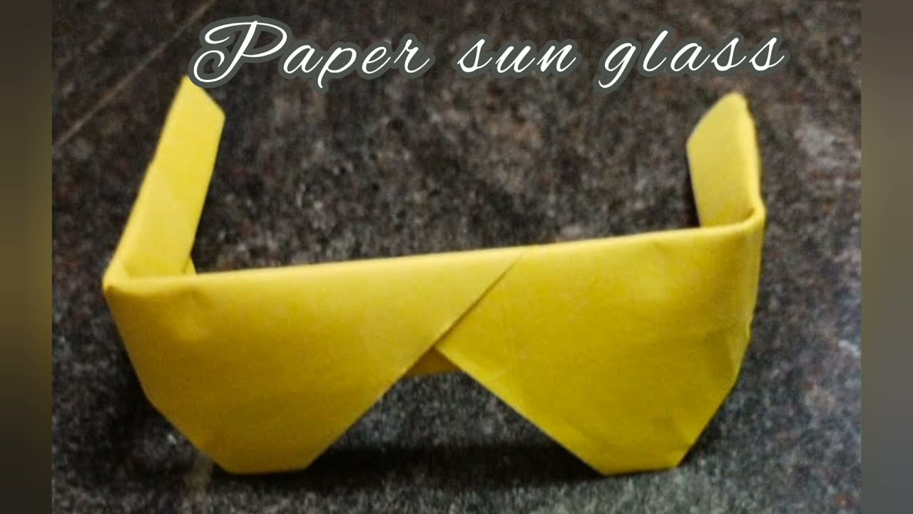 Paper sun glass | Paper craft | DIY |