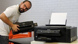 Epson L355 bloqueada - parpadea luz led de tinta y de atasco de papel -  YouTube