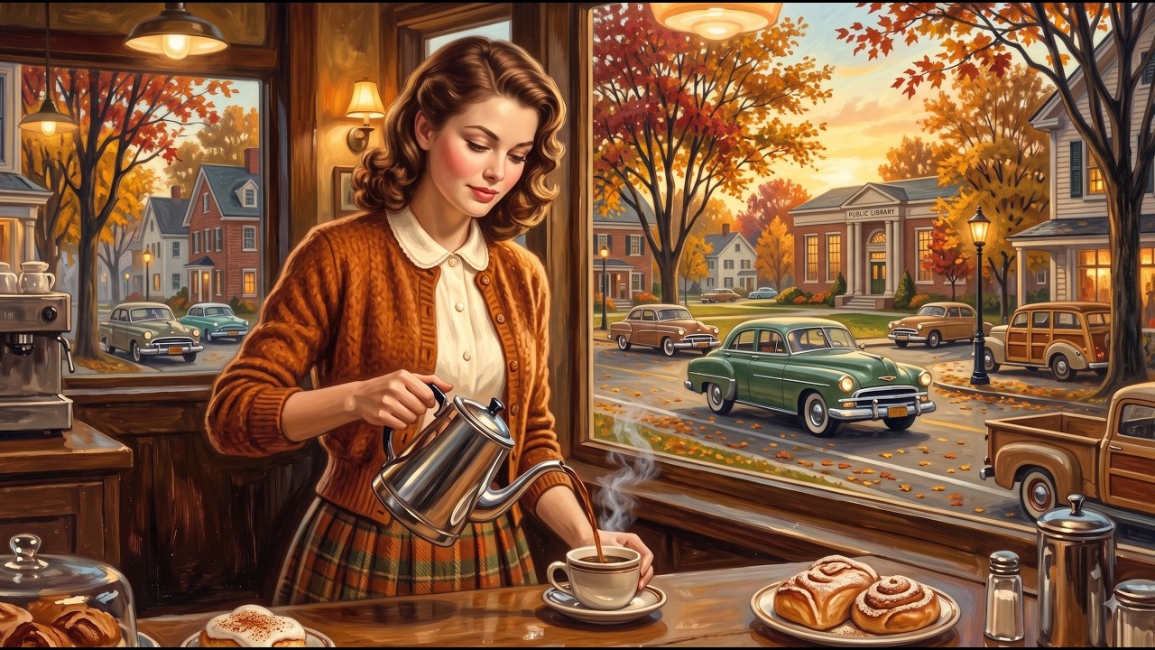 A Cozy Autumn Weekend in 1950s America 🍂 | Nostalgic Vintage