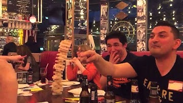 Jenga. In slow motion