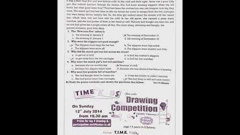 Class - 9th, English Answer Key, September Bimonthly Test,Punjab School Education Board