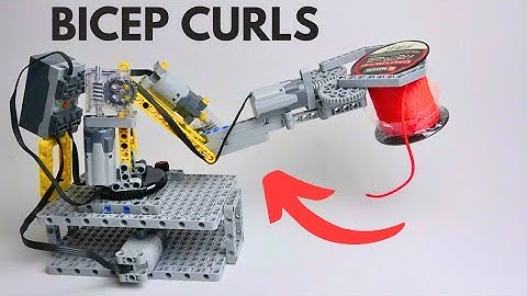 I Built a Lego Robot Arm That Bicep Curls