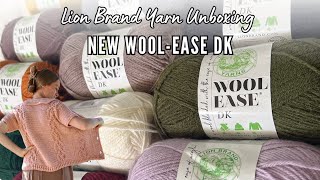Lion Brand Yarn Unboxing NEW Wool-Ease DK