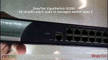 Draytek Vigor Switch G2260 - Layer2 Managed Switch | draytekvietnam.com