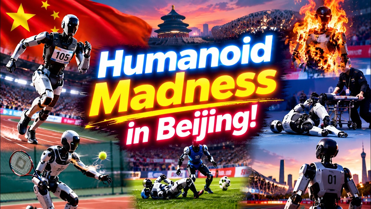 Humanoid Robot Beats Usain Bolt Record (Then Catches Fire)