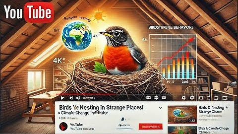 Birds’ Nesting Behavior A Climate Change Indicator. #animalbehavior #climatechange #wildlife