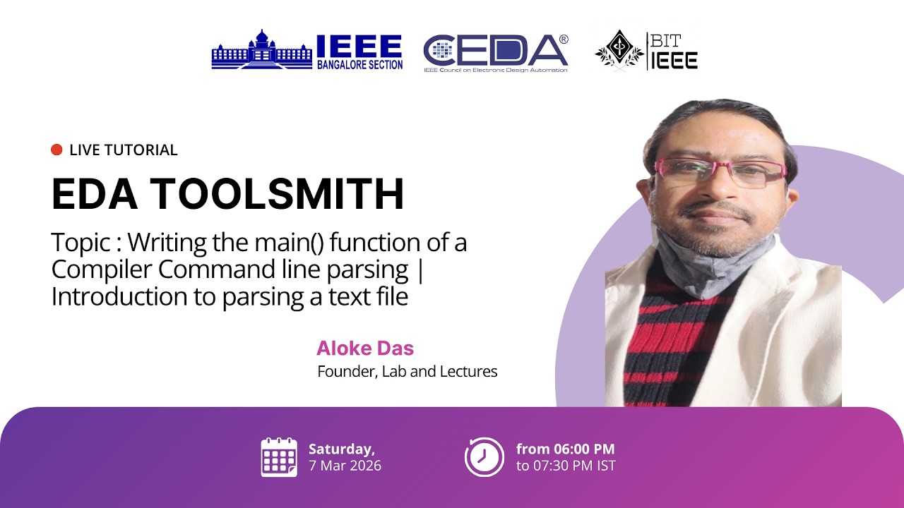 EDA Toolsmith – Episode 2 | Compiler main() Function, Command Line ...