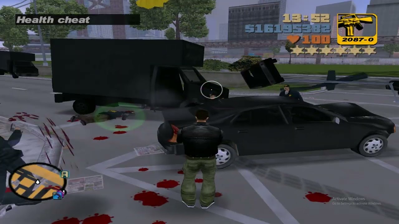 GTA 3 Six Stars Rampage War Shootout+Escape - GTA 3 6 Star Police Case - Six Stars Wanted Level 04