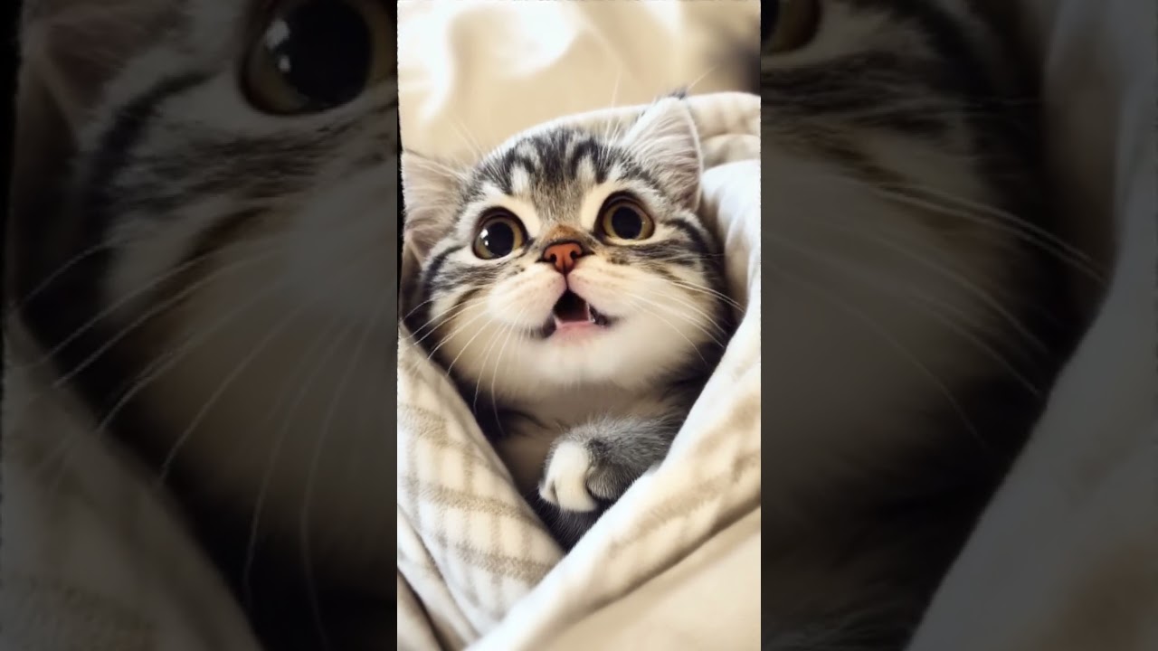 Wrapped Like a Burrito: The Coziest Cat on the Internet 🐱🌯