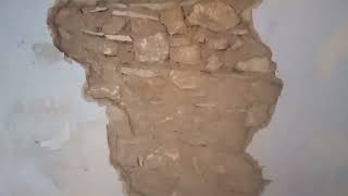 Укрепление стен из Самана (глина, солома, камни)