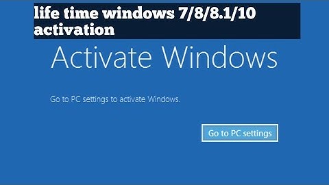 How to activate windows 7 /8/8.1/10 | Without any key | Mettur Mani