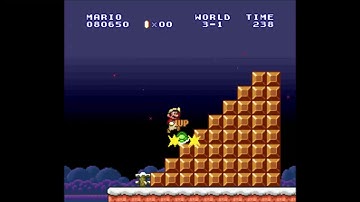 Super Mario Bros. Infinite 1up trick (SNES)