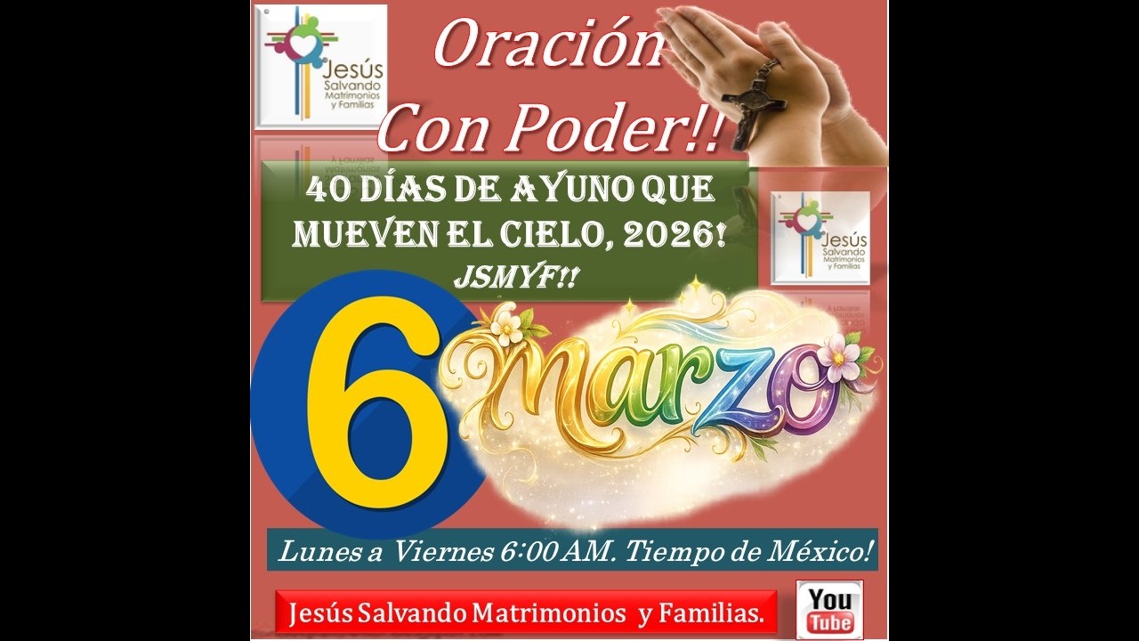 Oración Con Poder En Vivo! 6 Febrero 2026! Donde Están 2 o 3 Reunidos En Mi Nombre, Allí Estoy Yo!