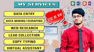 Portfolio video for data entry, Web research, Lead Collection, Copy Typing and Virtual Assistant